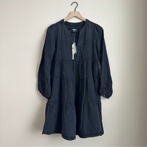 Maeve by Anthropologie Black Tiered Dress Medium NWT